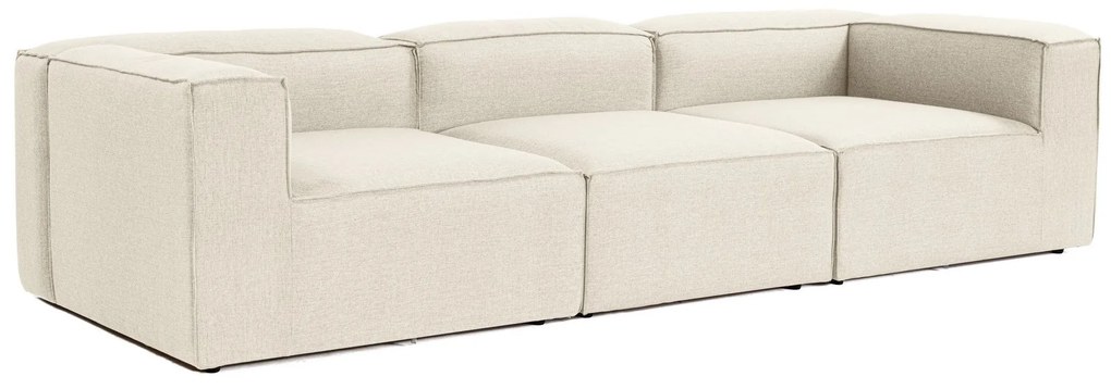 Sofá de 3 Lugares Fora – Ecru – 297x66x105 cm