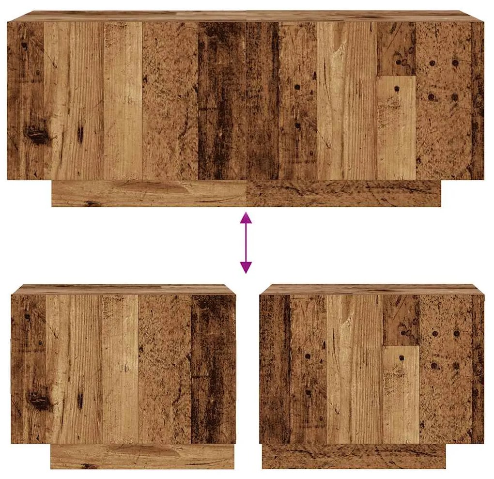 Mesa cabeceira 100x35x40 cm derivados de madeira madeira velha