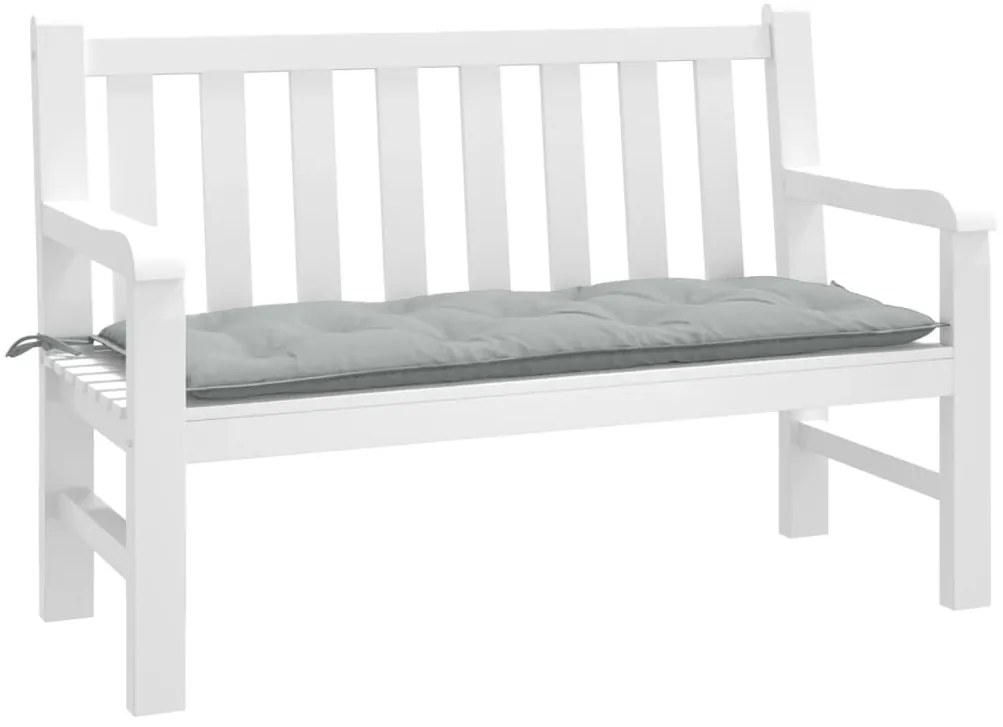 Almofadão banco jardim 120x50x7cm mesclado cinza-claro
