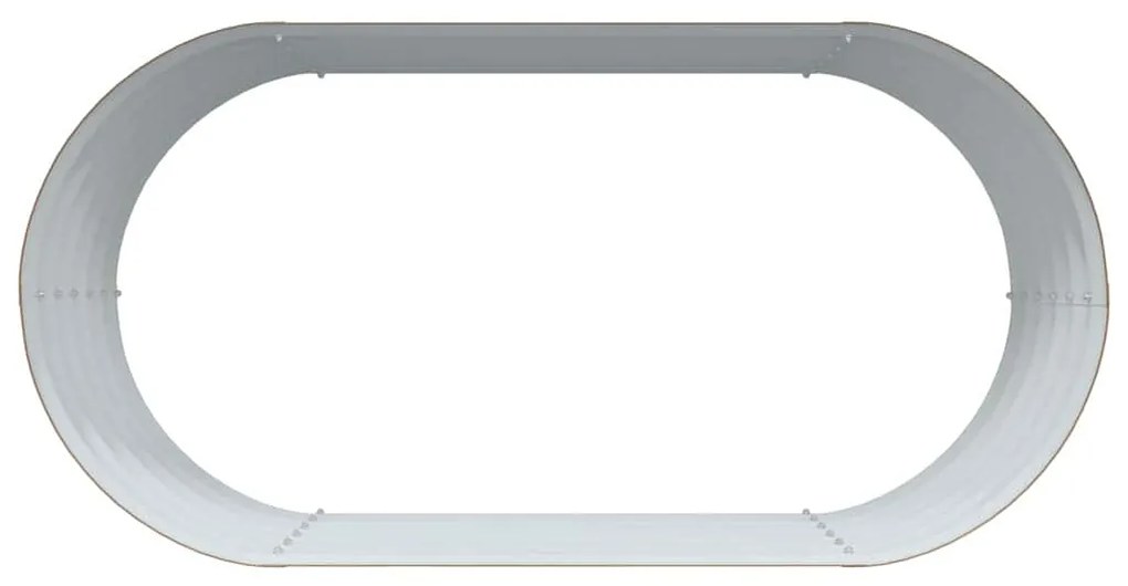 Cama de Jardim Elevada Castanha com Aparência de Madeira 160x80x44 cm