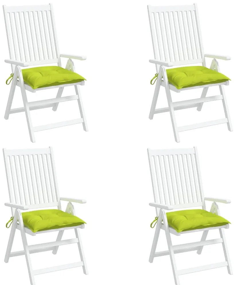 Almofadões de cadeira 4 pcs tecido oxford verde brilhante