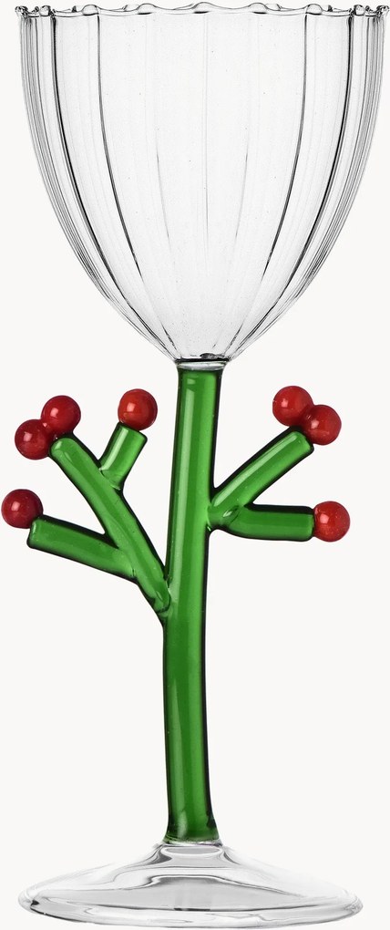 Copo de vinho em vidro de borossilicato artesanal Botanica