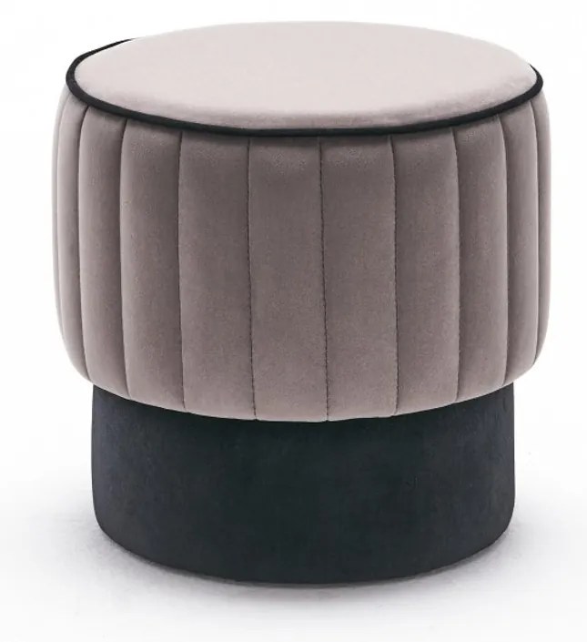 Pouffe Rose – Cinzento – 40x40x40 cm