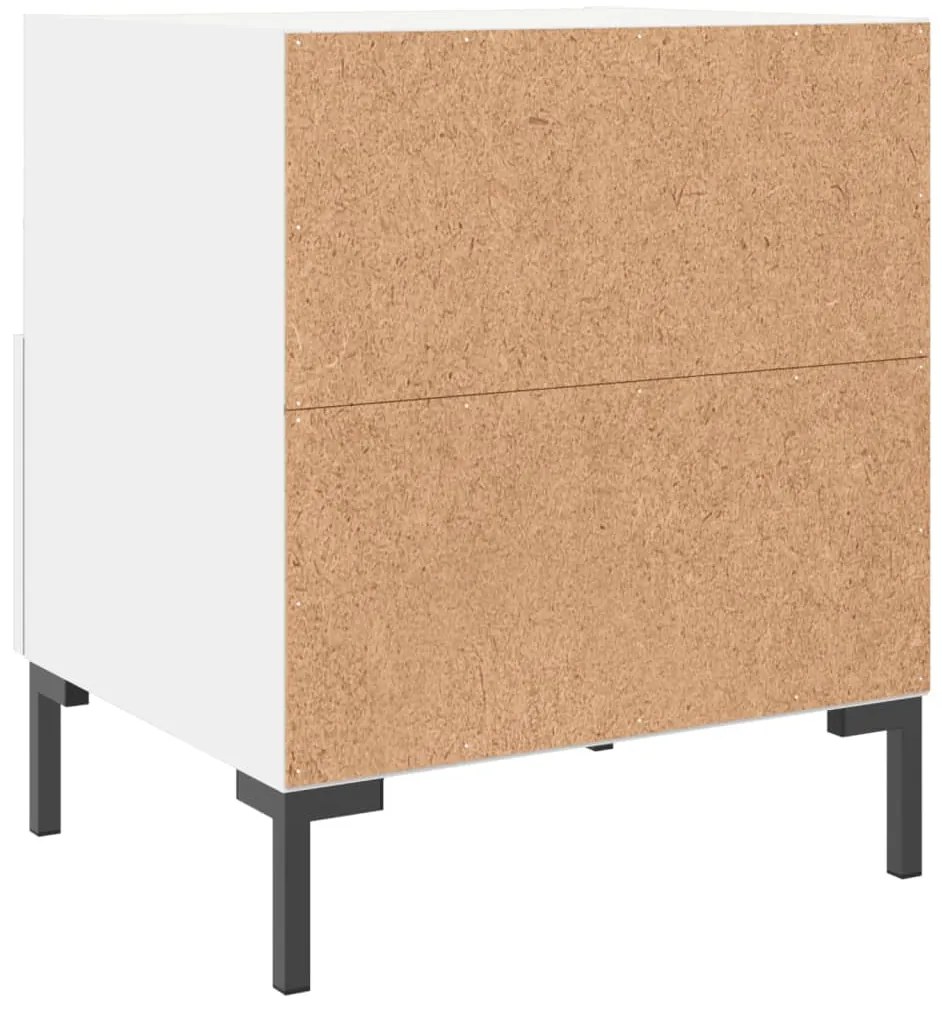 Mesa de cabeceira 40x35x47,5 cm derivados de madeira branco