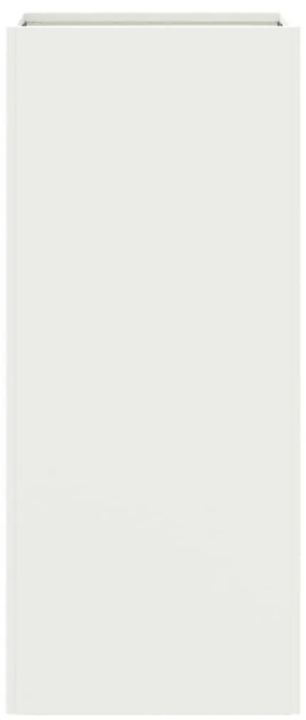 Vaso/floreira 32x29x75 cm aço branco