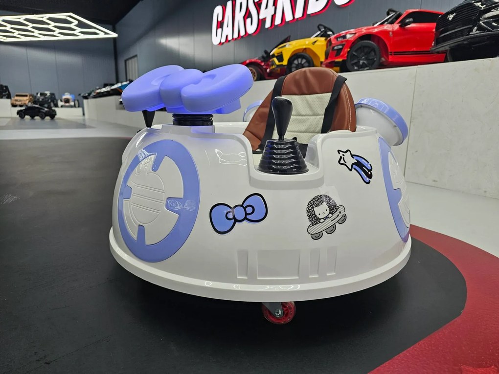 Carrinho Choques elétrico para crianças Hello Kitty 6V branco