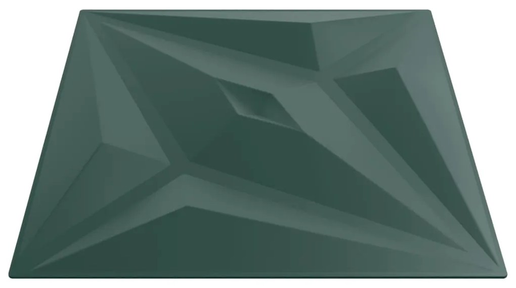Painéis de parede 48 pcs 50x50 cm 12m² XPS estrela verde