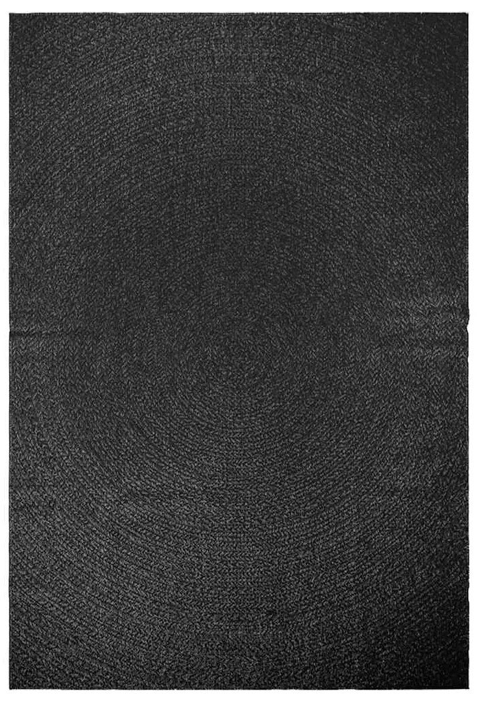 Tapete ZIZUR antracite 200x290 cm aspeto juta interior exterior