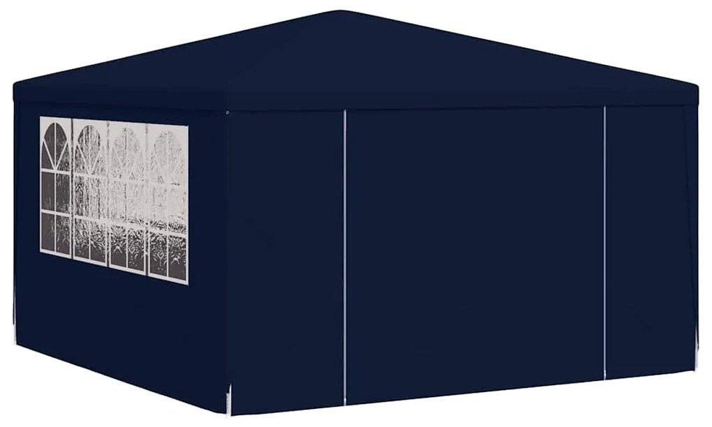 Tenda festas profissional c/ paredes laterais 4x4m 90g/m² azul