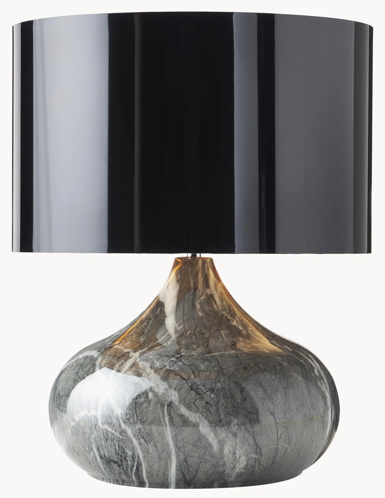 Candeeiro de mesa com aspeto de mármore Mamo