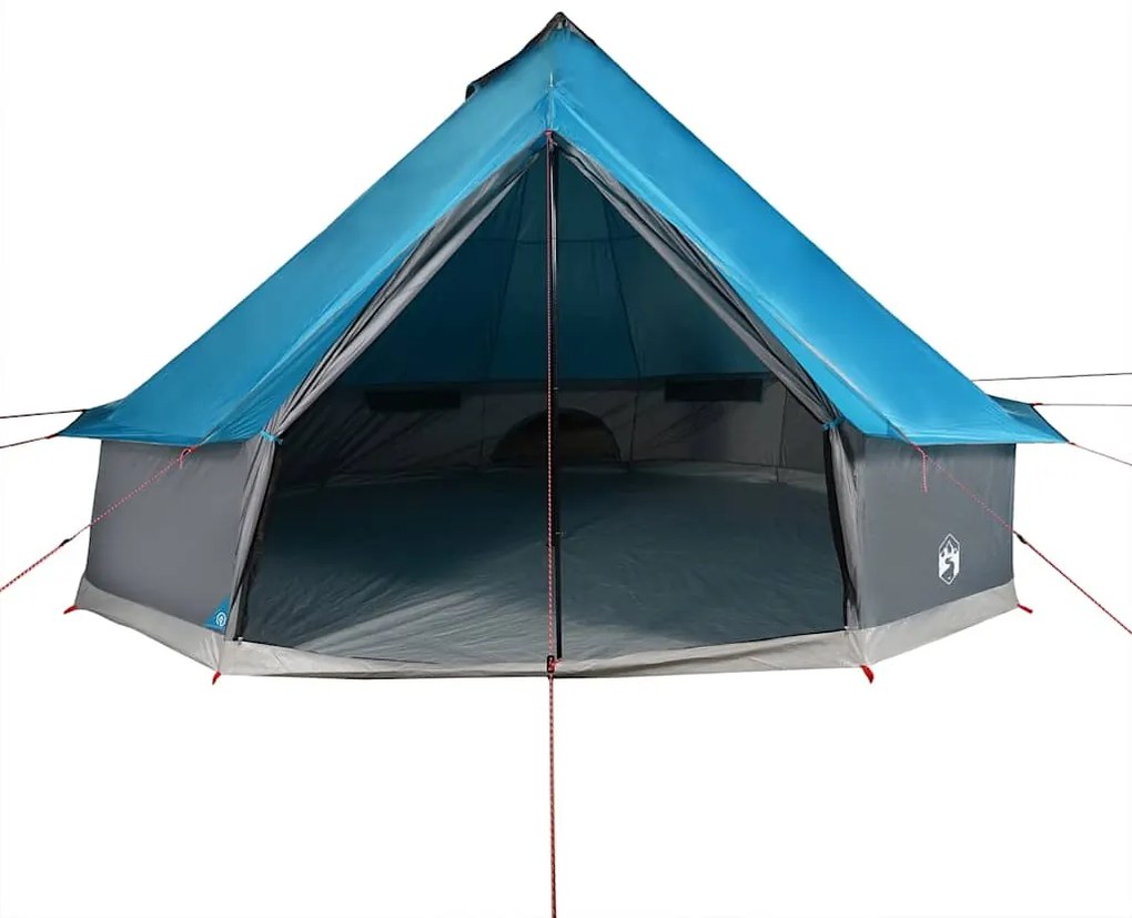 Tenda familiar tipi para 6 pessoas impermeável azul
