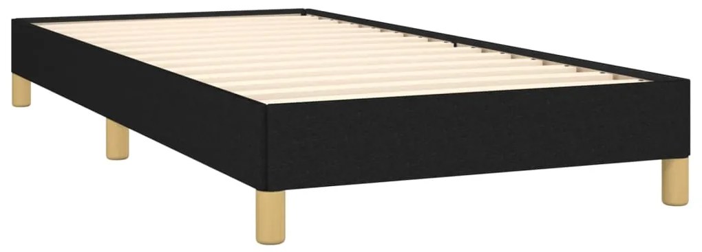 Estrutura de cama sem colchão 90x200 cm tecido preto