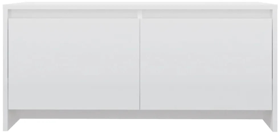 Mesa de centro 90x50x41,5 cm derivados madeira branco brilhante
