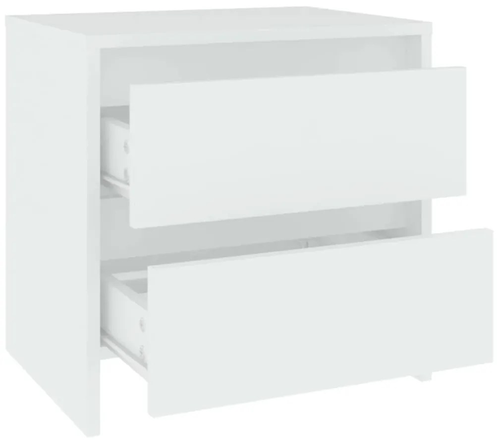 Mesa de cabeceira 45x34,5x44,5 cm aglomerado branco