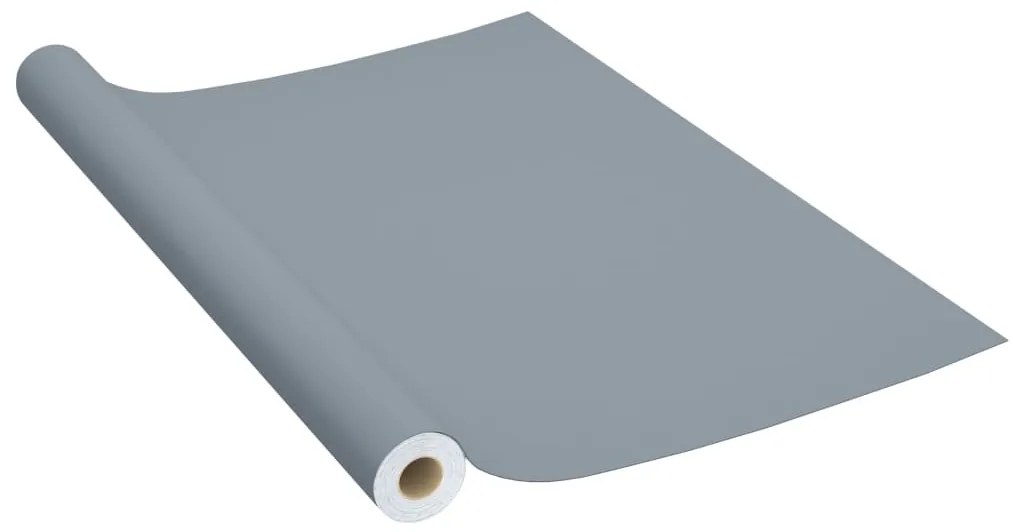 Autocolante para móveis 2 pcs 500x90 cm PVC cinzento