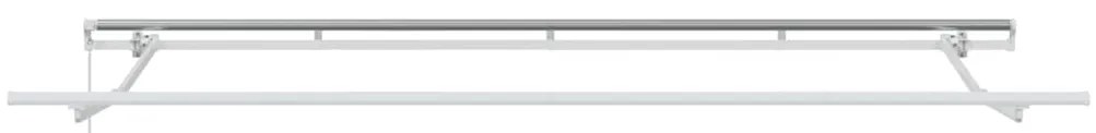 Toldo Retrátil Manual Vermelho bordô e Branco