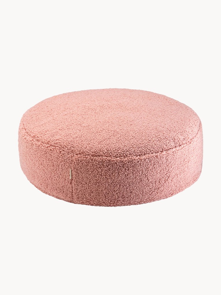 Pufe em teddy para crianças Sugar, Ø 65 cm