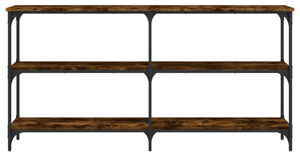 Mesa consola 150x29x75 cm derivados de madeira carvalho fumado