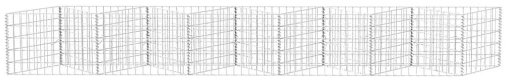 Cesto gabião aço galvanizado 300x30x50 cm