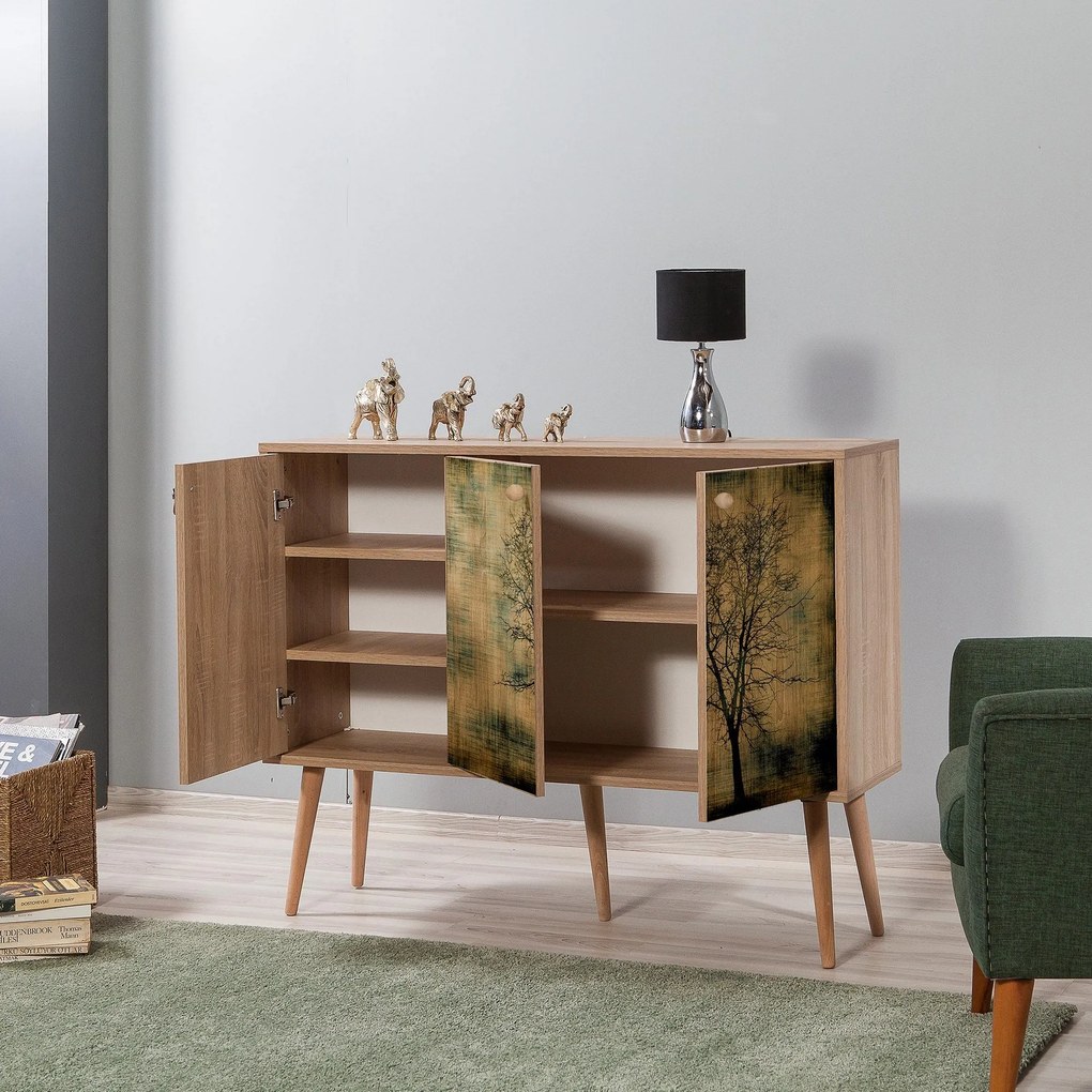Console Mega – Carvalho Sonoma – 120x90x36 cm