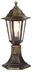 Candeeiro de exterior dourado antigo 42 cm IP44 - New Haven Clássico / Antigo