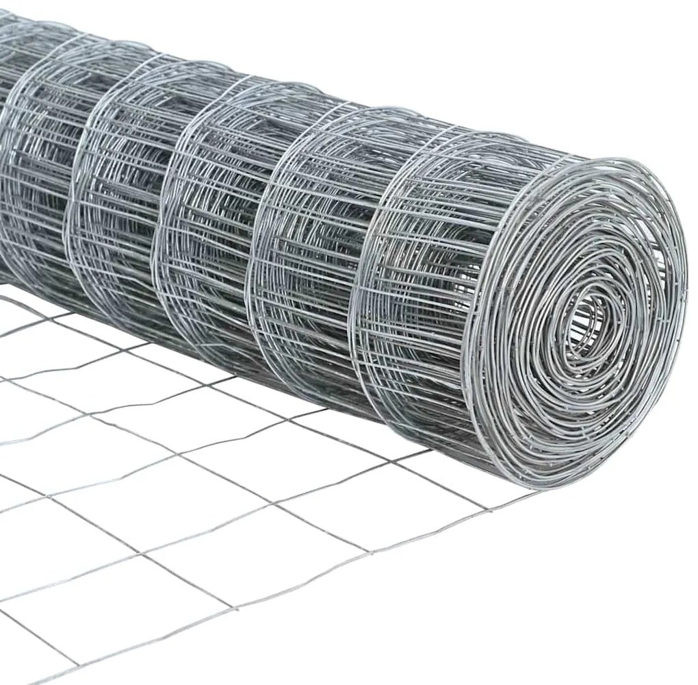 Cerca Euro com 7 Postes 1,6 x 10m em Aço Galvanizado
