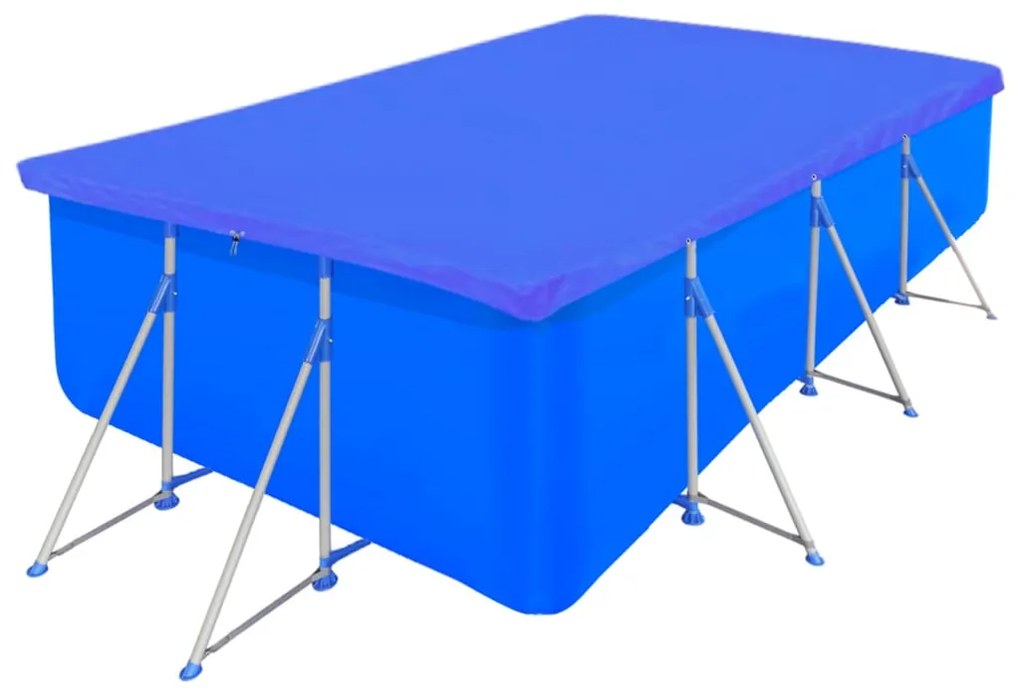 Coberturas de piscina retangulares 2 pcs PE 90 g/m² 400x207 cm