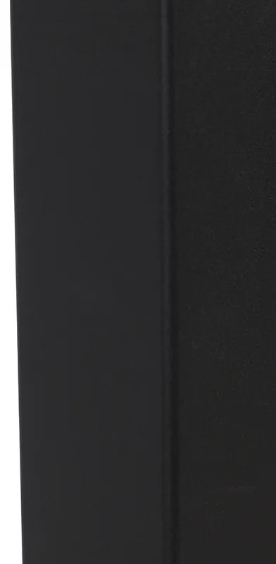 Candeeiro de pé para exterior preto com cúpula branca opala 70 cm - Denmark Moderno
