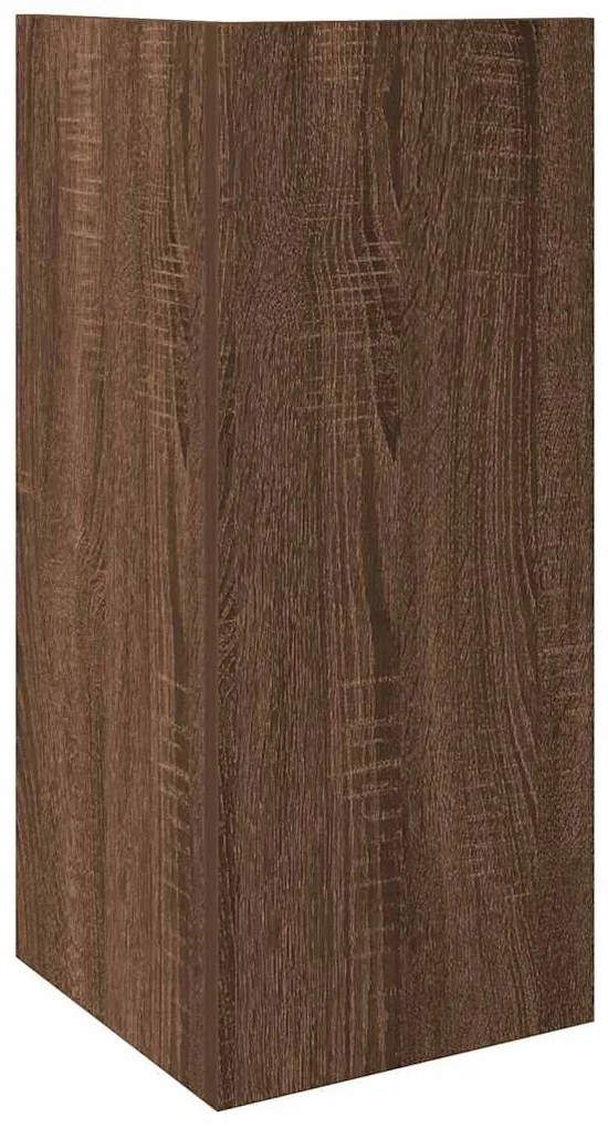 Mesas laterais 2 pcs prateleira 110x50x103 cm carvalho castanho