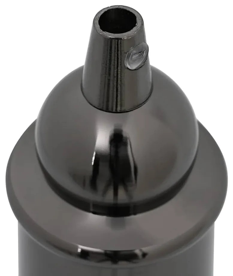 Casquilhos de lâmpadas 2 pcs Preto brilhante E27