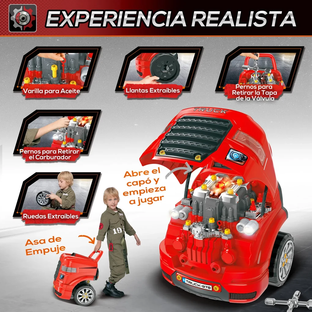 Motor de bombeiros realista, conjunto de brinquedos de caminhão de