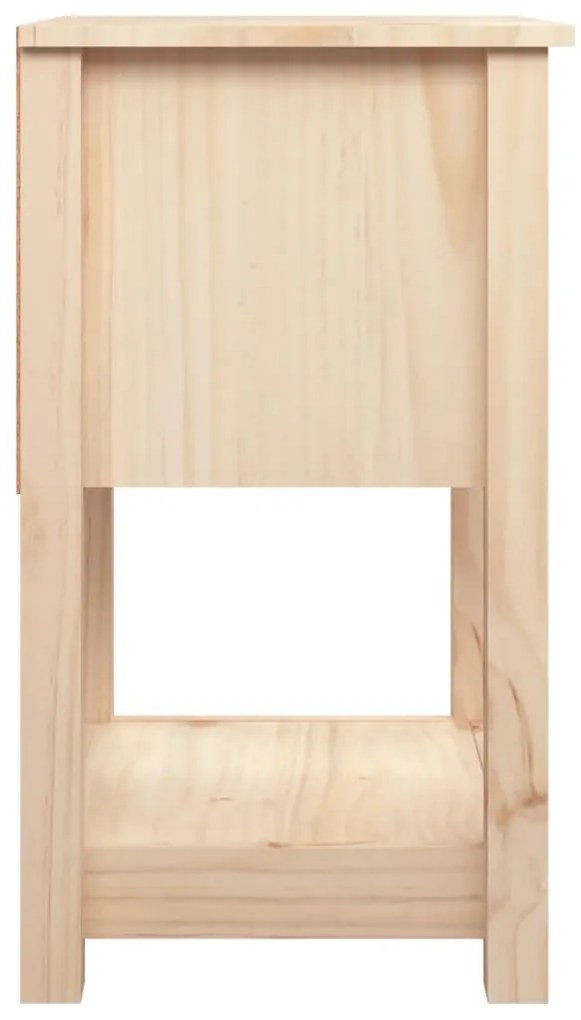 Mesa de cabeceira 40x35x61,5 cm madeira de pinho maciça