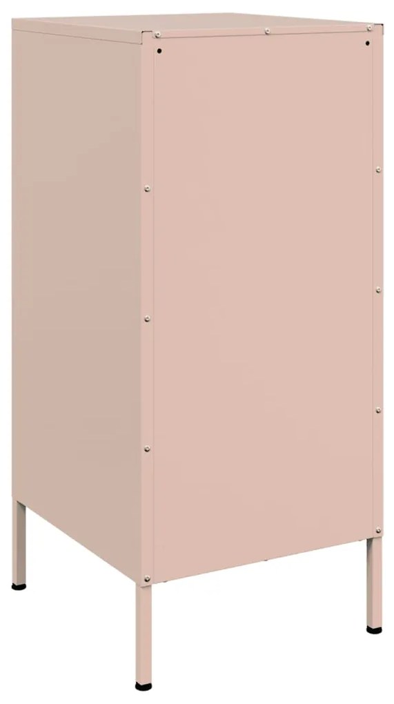 Aparador 36x39x79 cm aço rosa