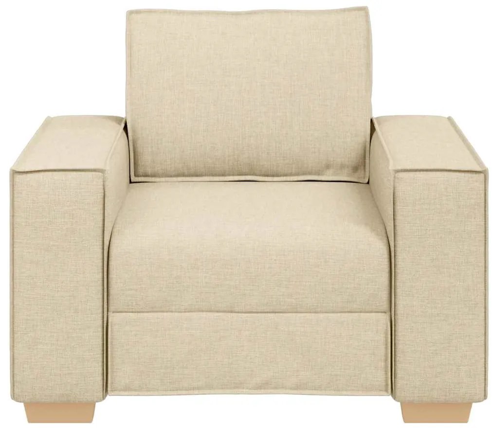 Sofá-cadeira Creme 60 cm Tecido