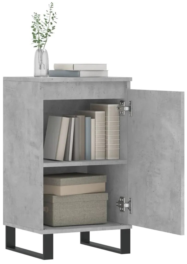 Aparadores 2 pcs 40x35x70 cm derivados de madeira cinza cimento