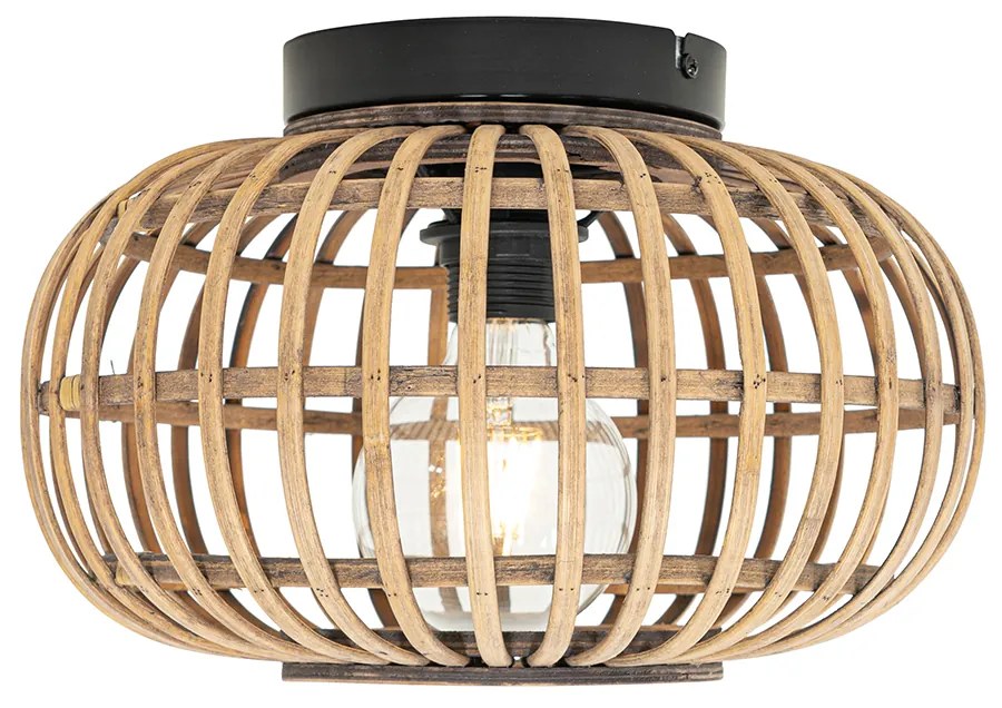 LED Plafon Inteligente Preto com Bambu incl. WiFi G95 - Amira