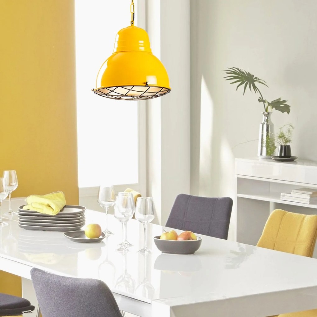 Candeeiro Chandelier Saglam – Amarelo Dourado – 31 cm