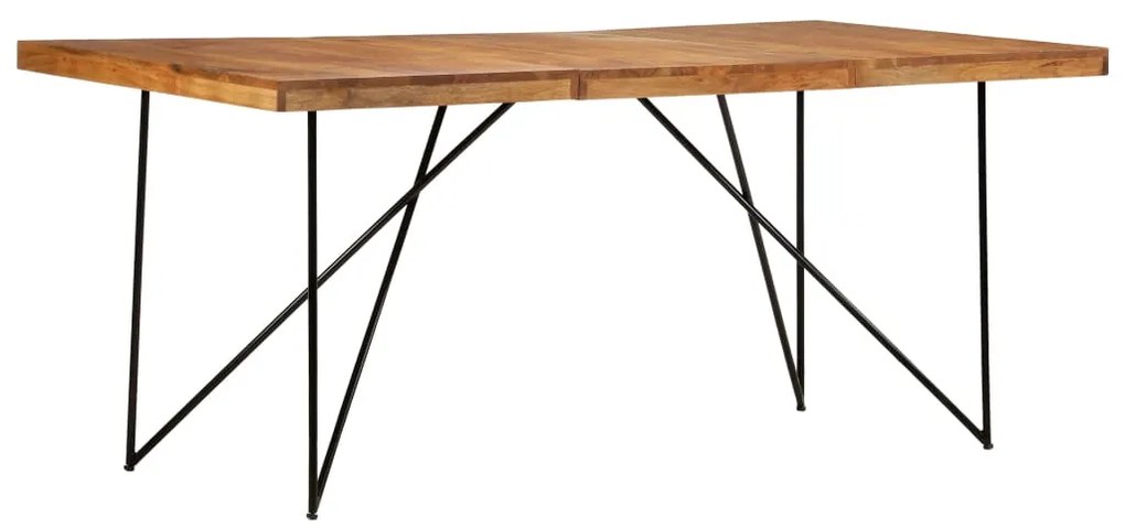 Mesa de jantar 180x90x76 cm madeira de acácia maciça