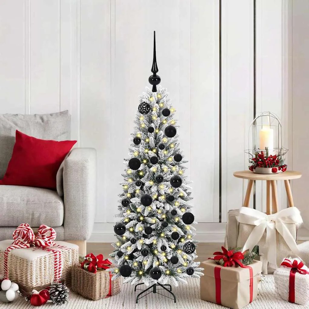 vidaXL Árvore de Natal Artificial com 150 LEDs Branco 120 cm