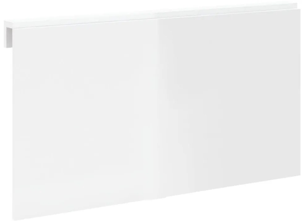 Mesa de parede dobrável derivados de madeira branco brilhante