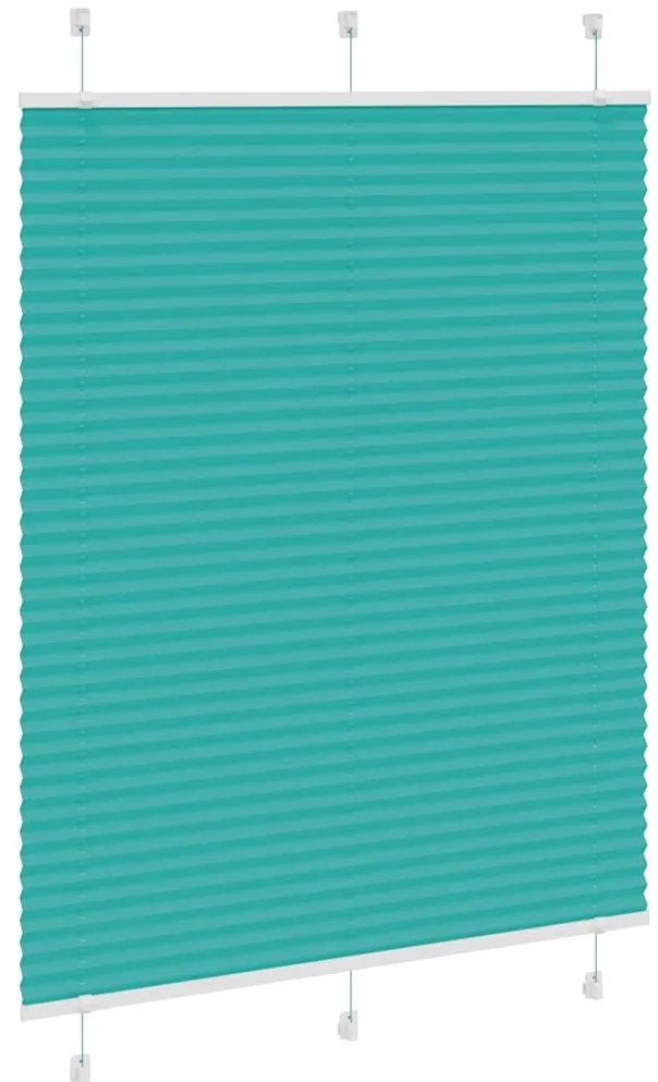 Gasolina verde Plissada Cega 110x100 cm Largura Tecido 109,4cm