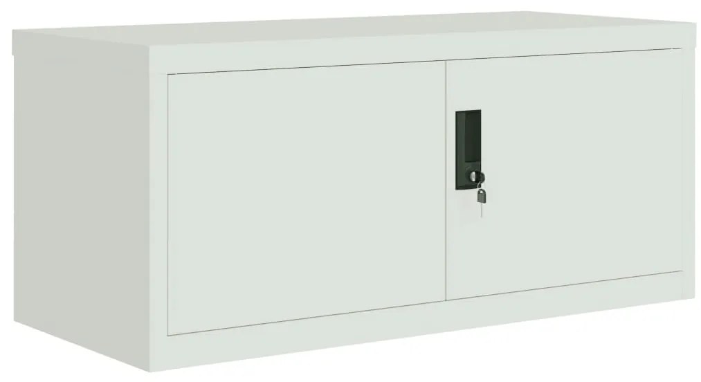 Arquivador 90x40x130 cm aço cinzento-claro