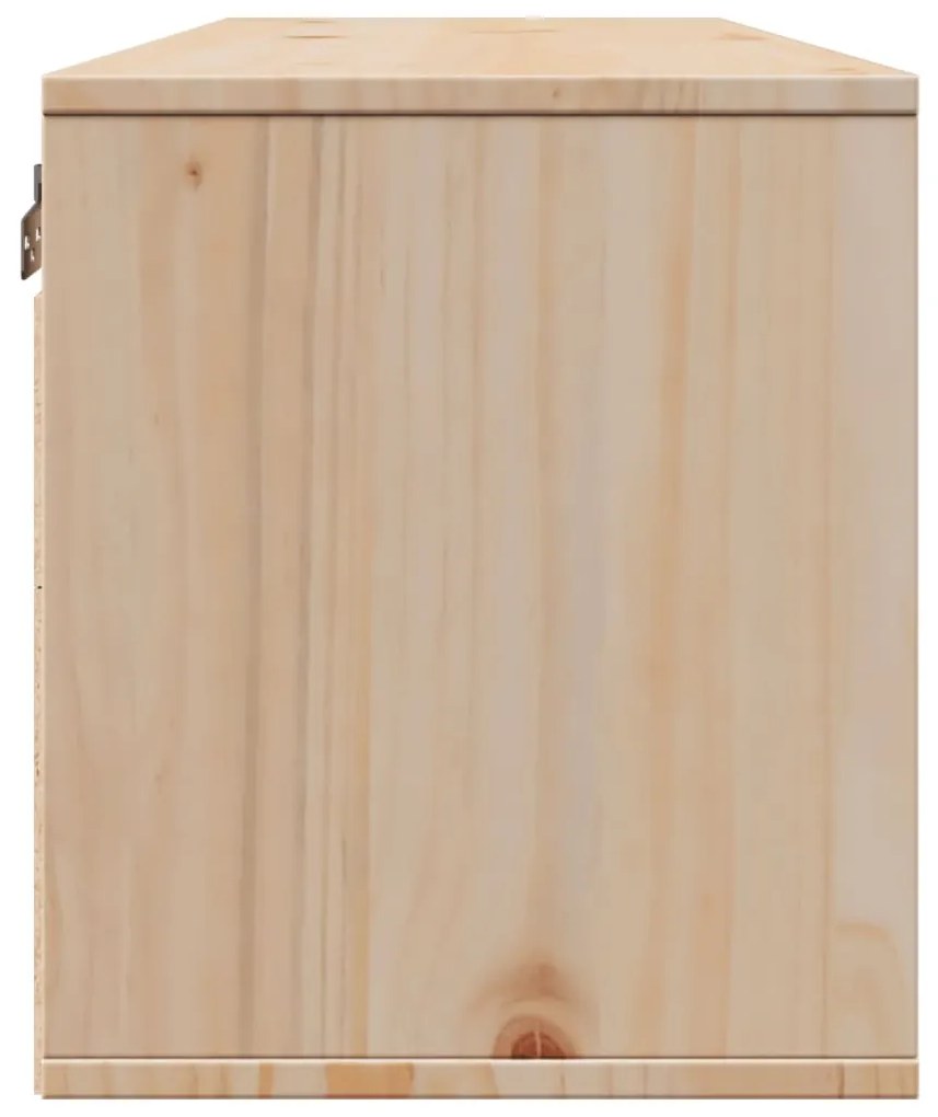 Armário de parede 100x30x35 cm madeira de pinho maciça