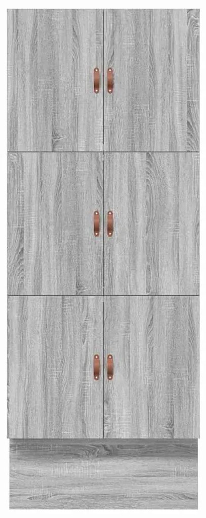 Cama de Armazenamento Cinzento Sonoma 90x190 cm