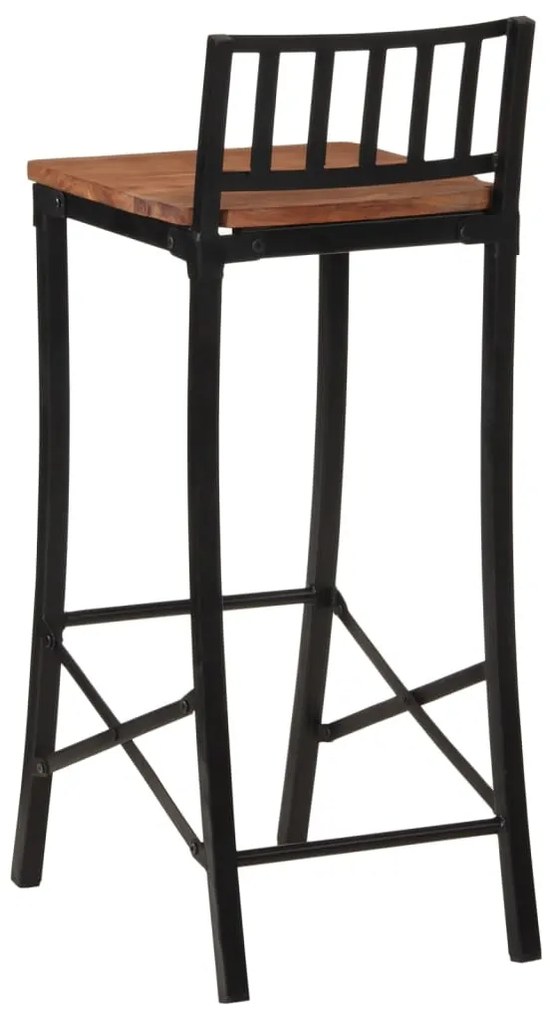 Cadeiras de bar 4 pcs acácia maciça