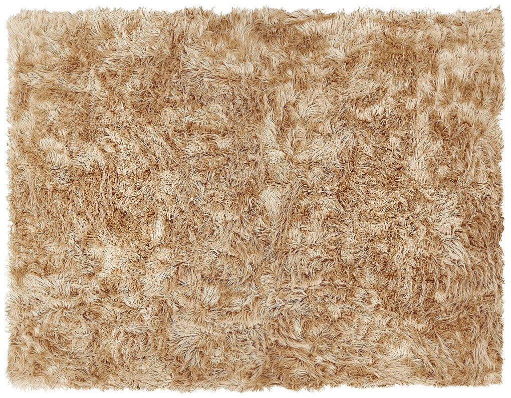 Manta em acrílico castanho claro 150 x 200 cm DELICE Beliani