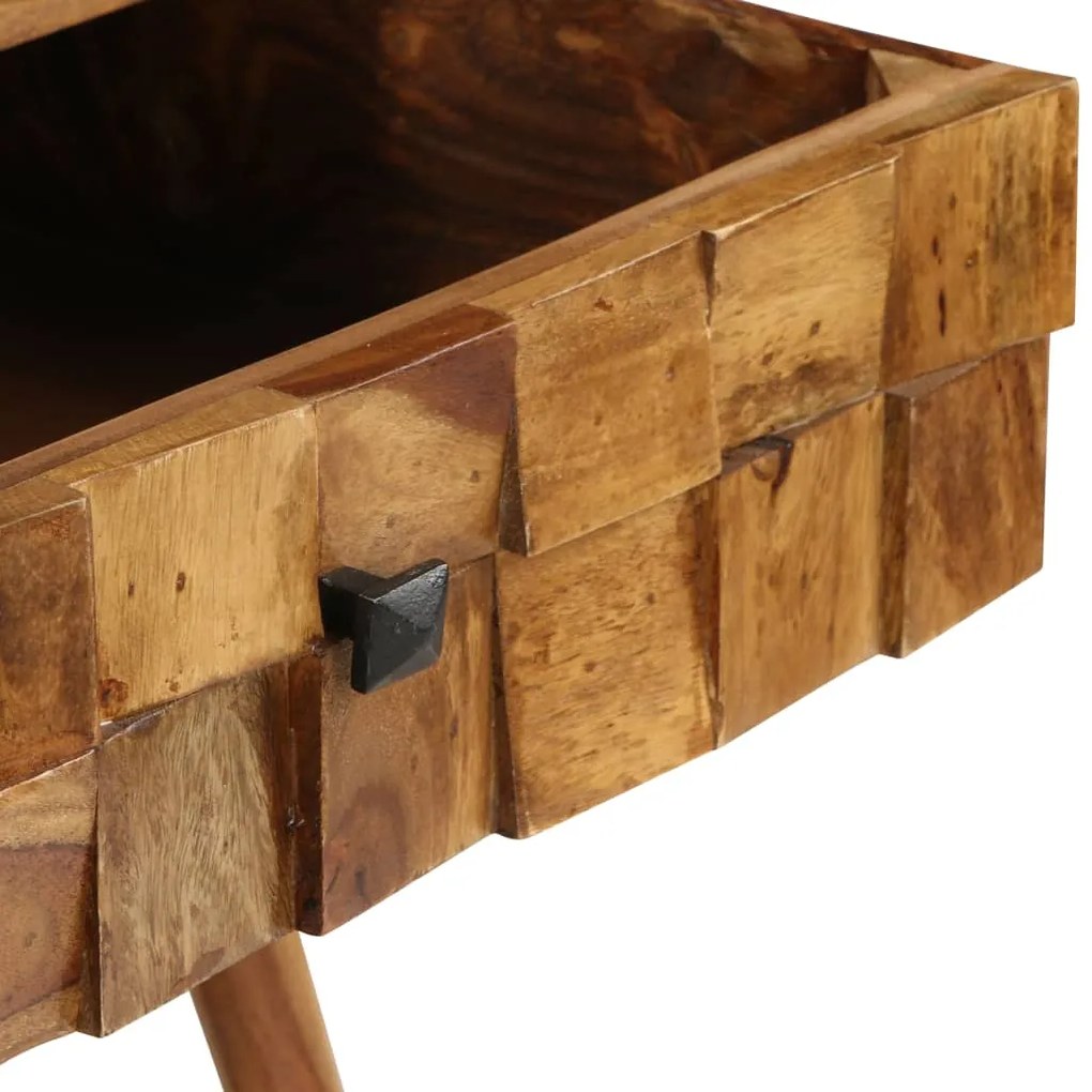 Mesa centro madeira acácia maciça c/ acabam. mel 110x50x37 cm