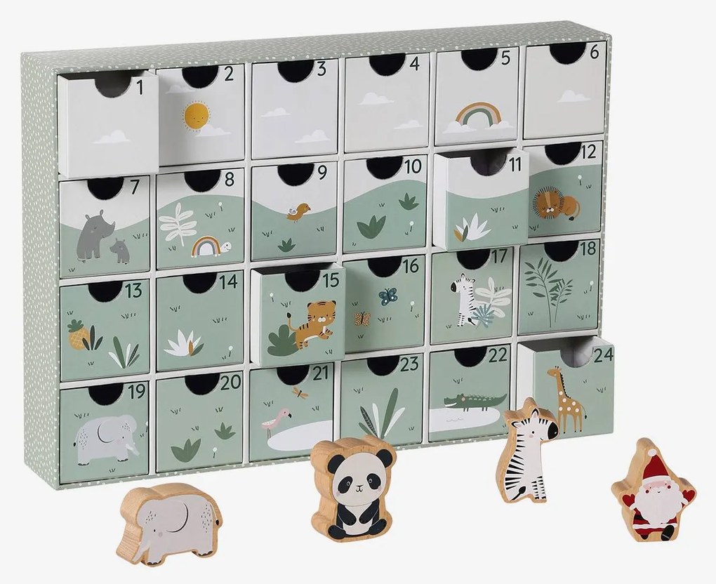 Calendário do Advento com brinquedos, em madeira FSC® madeira