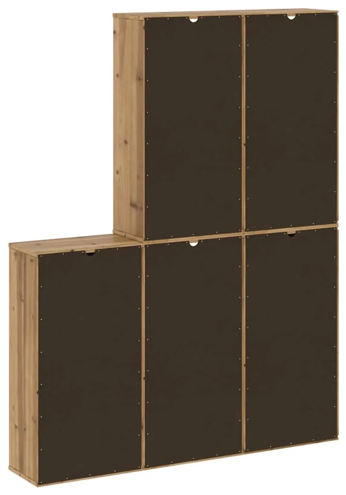 Móveis de apoio 5 pcs ODDA 40x24x79 cm pinho de madeira maciça