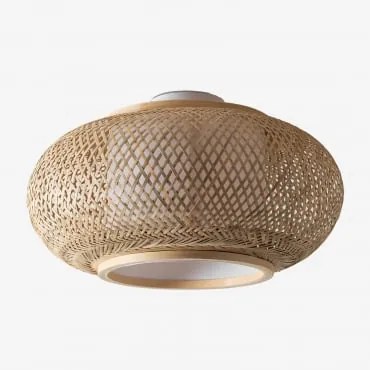 Candeeiro De Teto Em Bambu Terles Marrón Bambú - Sklum